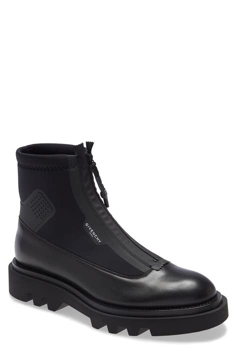 givenchy loafer black sale|givenchy zip combat boot.